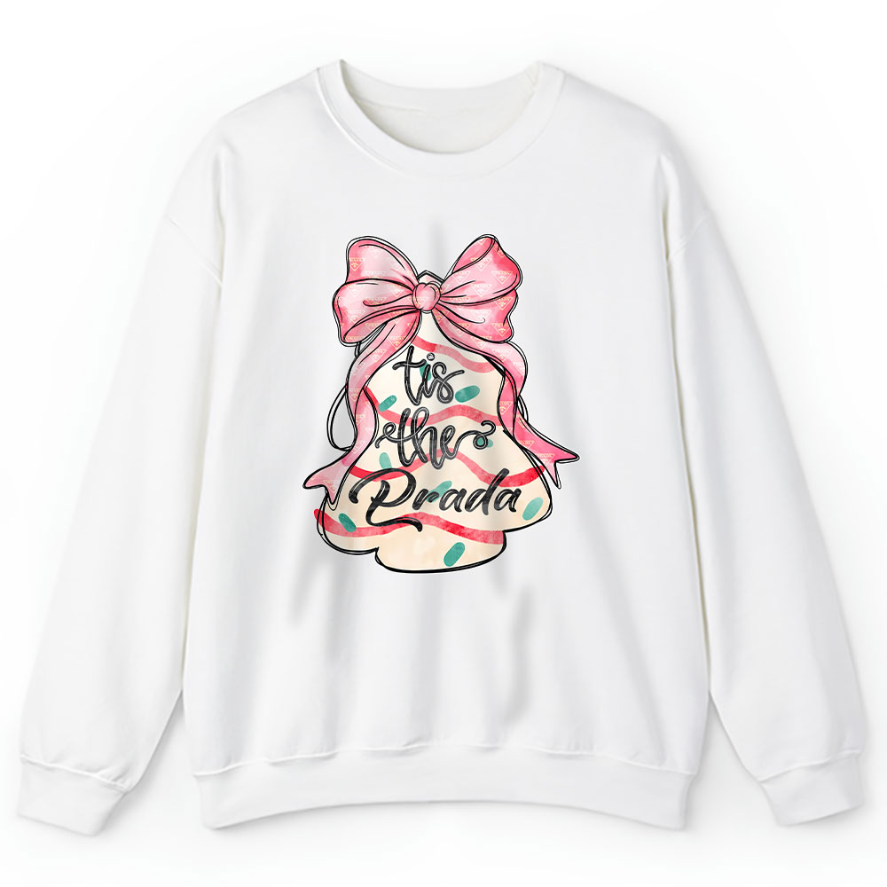 Coquette-Christmas-Tree-Cakes-Prada-Unisex-Sweatshirt-TAS21992-1