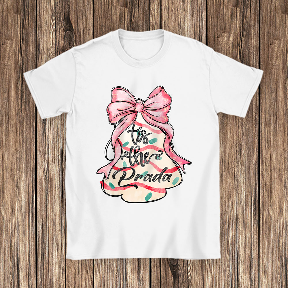 Coquette-Christmas-Tree-Cakes-Prada-Unisex-T-Shirt-Cotton-Tee-TAT21992-1