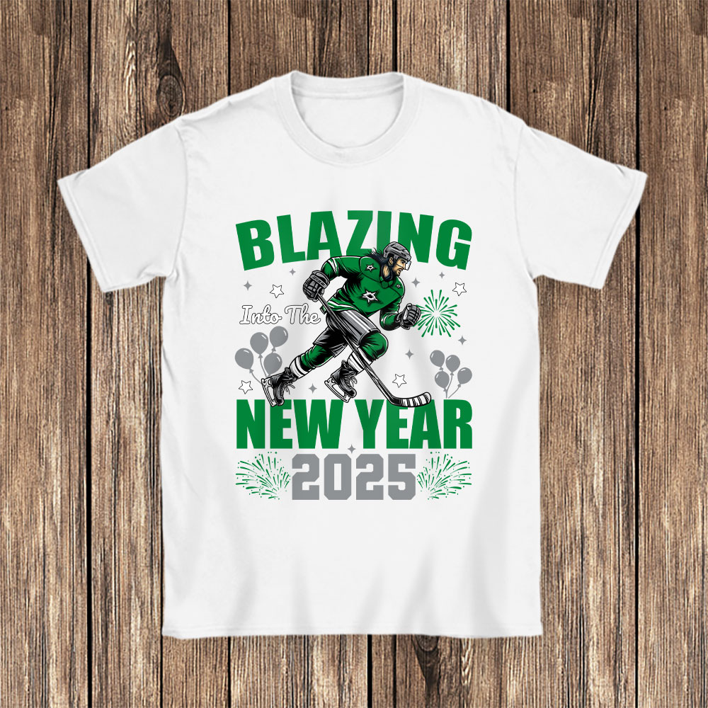 Dallas-Stars-Blazing-Into-The-New-Year-NHL-Gift-For-Fan-Hello-2025-Unisex-T-Shirt-Cotton-Tee-TAT22521-1