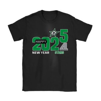 Dallas Stars Happy New Year NHL Gift For Fan Hello 2025 Unisex T-Shirt Cotton Tee TAT22517