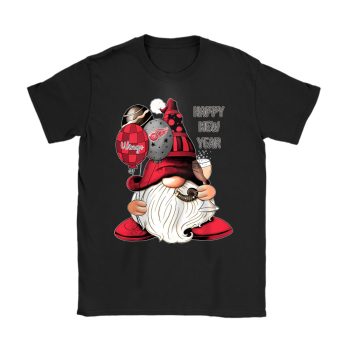 Detroit Red Wings Happy New Year NHL Gift For Fan Cute Gnomes Unisex T-Shirt Cotton Tee TAT22583