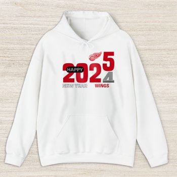 Detroit Red Wings Happy New Year NHL Gift For Fan Hello 2025 Unisex Hoodie TAH22580