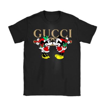 Disney Mickey Christmas Gucci Unisex T-Shirt Cotton Tee TAT22047