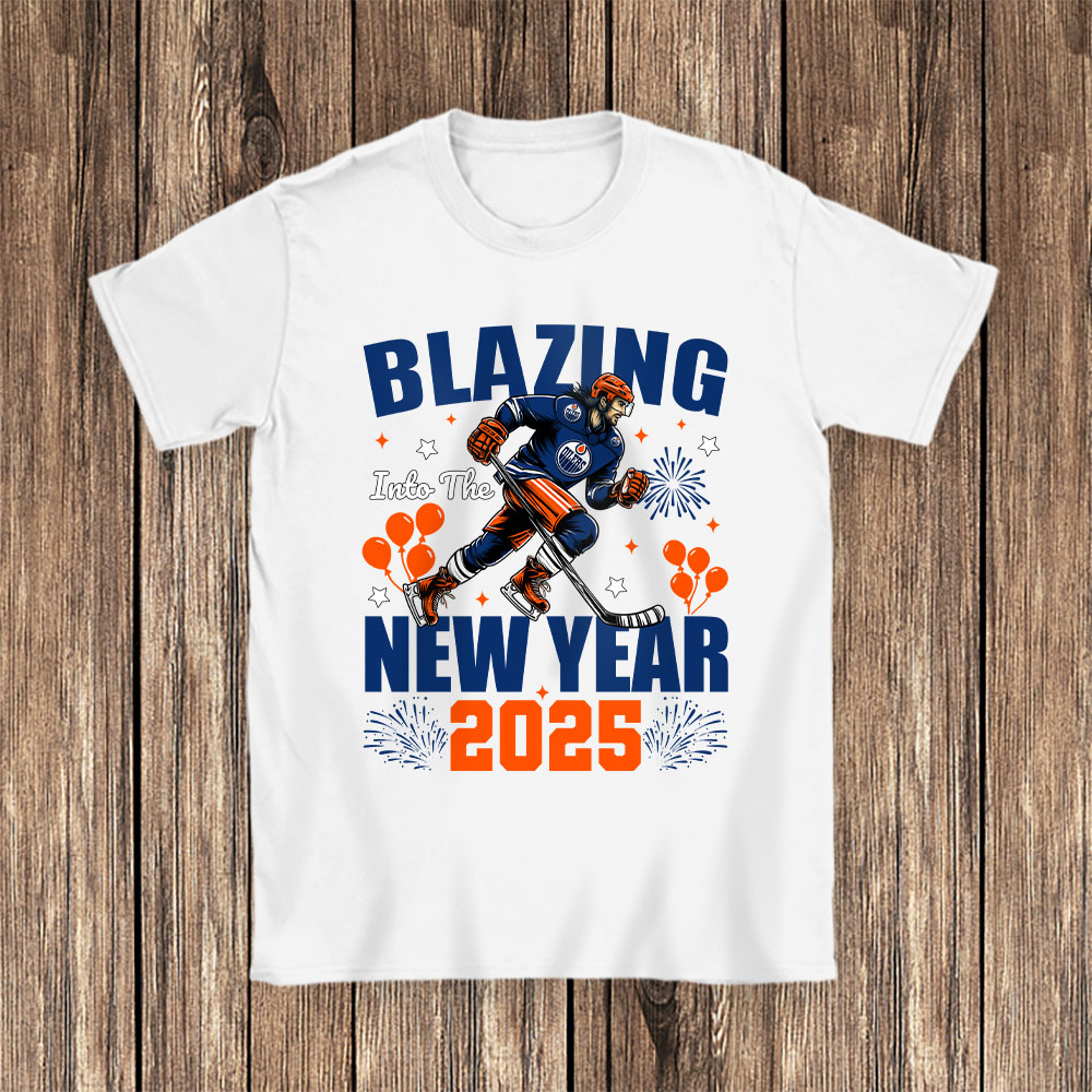 Edmonton-Oilers-Blazing-Into-The-New-Year-NHL-Gift-For-Fan-Hello-2025-Unisex-T-Shirt-Cotton-Tee-TAT22589-1