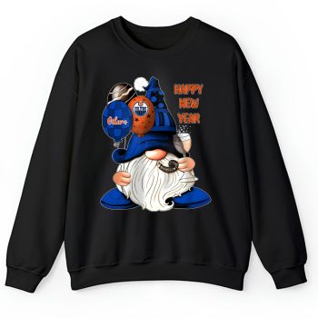 Edmonton Oilers Happy New Year NHL Gift For Fan Cute Gnomes Unisex Sweatshirt TAS22588