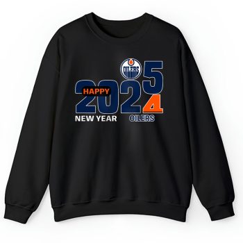 Edmonton Oilers Happy New Year NHL Gift For Fan Hello 2025 Unisex Sweatshirt TAS22585
