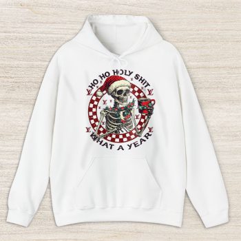 Ho Ho Holy Shit What A Year Christmas Louis Vuitton Unisex Hoodie TAH22097