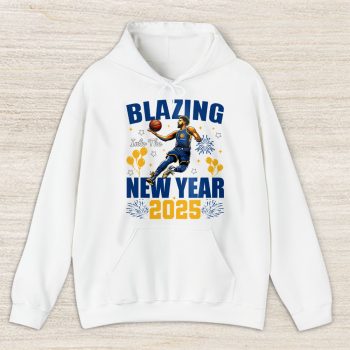 Indiana Pacers Blazing Into The New Year NBA Gift For Fan Hello 2025 Unisex Hoodie TAH22657