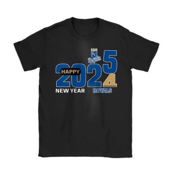 Kansas City Royals Happy New Year MLB Gift For Fan Hello 2025 Unisex T-Shirt Cotton Tee TAT22686