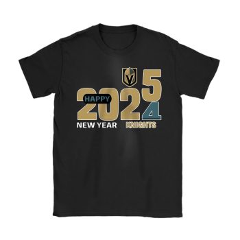 Las Vegas Golden Knights Happy New Year NHL Gift For Fan Hello 2025 Unisex T-Shirt Cotton Tee TAT22761