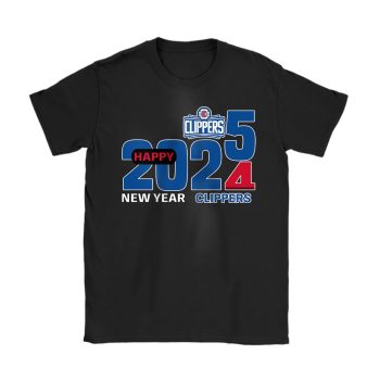 Los Angeles Clippers Happy New Year NBA Gift For Fan Hello 2025 Unisex T-Shirt Cotton Tee TAT22712