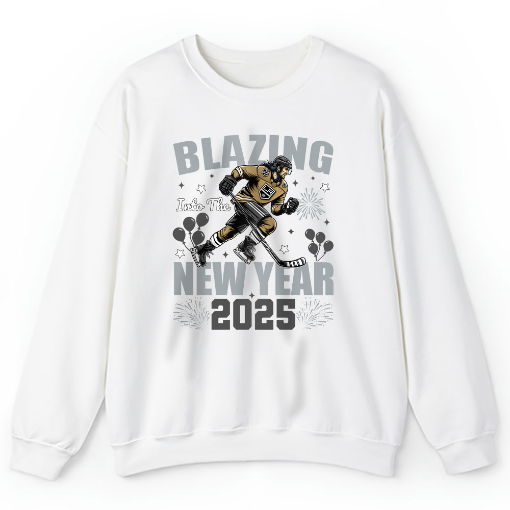 Los-Angeles-Kings-Blazing-Into-The-New-Year-NHL-Gift-For-Fan-Hello-2025-Unisex-Sweatshirt-TAS22727-1