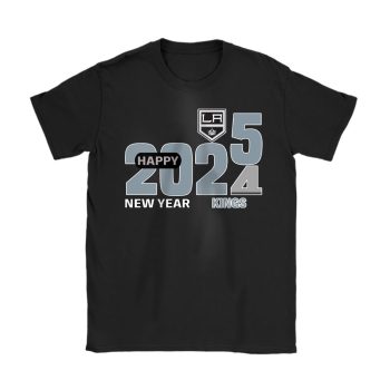 Los Angeles Kings Happy New Year NHL Gift For Fan Hello 2025 Unisex T-Shirt Cotton Tee TAT22723