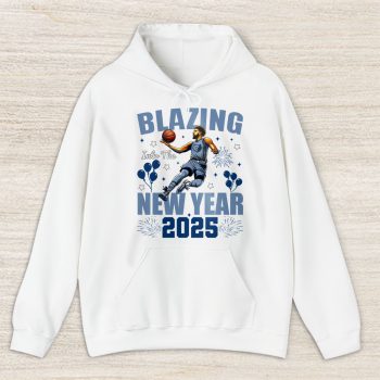 Memphis Grizzlies Blazing Into The New Year NBA Gift For Fan Hello 2025 Unisex Hoodie TAH22775