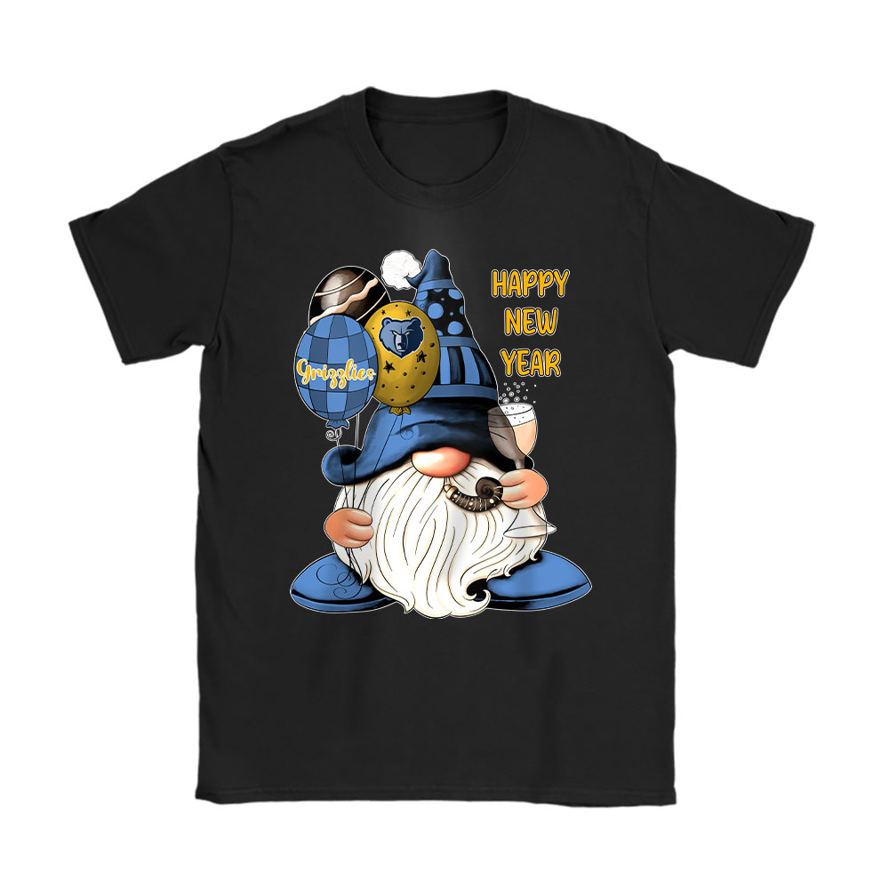 Memphis-Grizzlies-Happy-New-Year-NBA-Gift-For-Fan-Cute-Gnomes-Unisex-T-Shirt-Cotton-Tee-TAT22774 Memphis Grizzlies Happy New Year NBA Gift For Fan Cute Gnomes Unisex T-Shirt Cotton Tee TAT22774