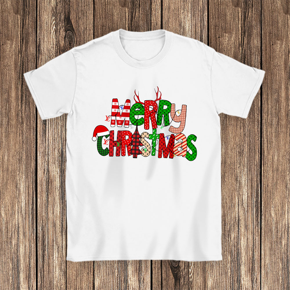 Merry-Christmas-Louis-Vuitton-Unisex-T-Shirt-Cotton-Tee-TAT22122-1