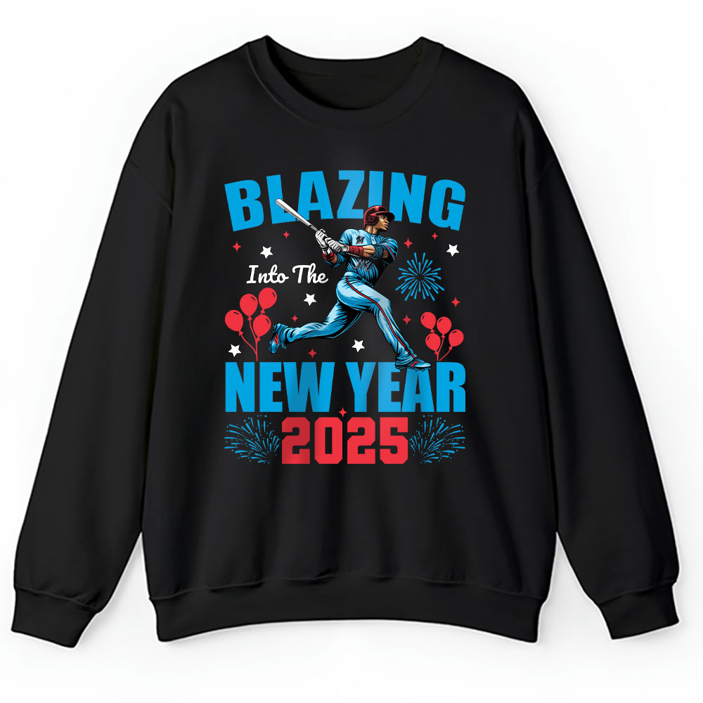 Miami-Marlins-Blazing-Into-The-New-Year-MLB-Gift-For-Fan-Hello-2025-Unisex-Sweatshirt-TAS22800 Miami Marlins Blazing Into The New Year MLB Gift For Fan Hello 2025 Unisex Sweatshirt TAS22800