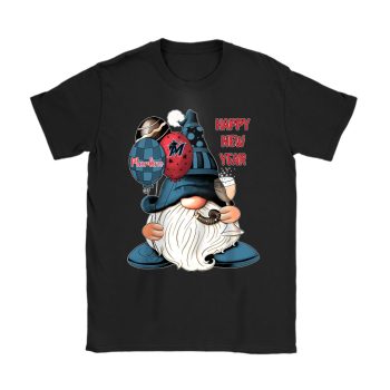 Miami Marlins Happy New Year MLB Gift For Fan Cute Gnomes Unisex T-Shirt Cotton Tee TAT22799