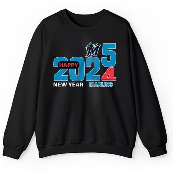 Miami Marlins Happy New Year MLB Gift For Fan Hello 2025 Unisex Sweatshirt TAS22795