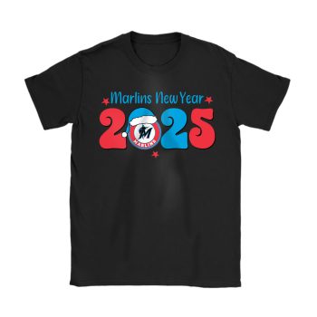 Miami Marlins Happy New Year MLB Gift For Fan Unisex T-Shirt Cotton Tee TAT22797