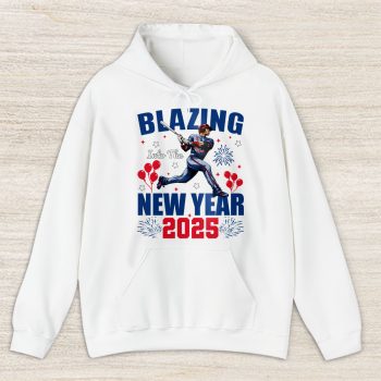 Minnesota Twins Blazing Into The New Year MLB Gift For Fan Hello 2025 Unisex Hoodie TAH22836