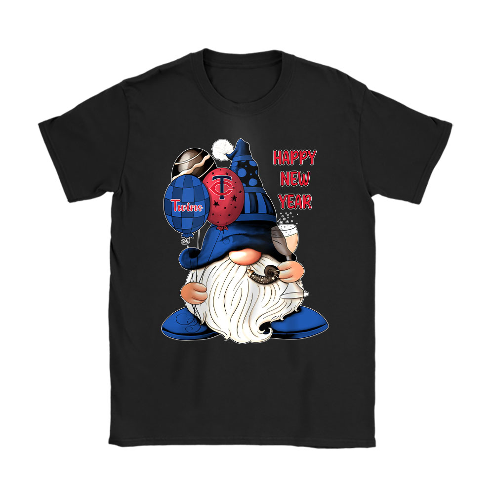 Minnesota-Twins-Happy-New-Year-MLB-Gift-For-Fan-Cute-Gnomes-Unisex-T-Shirt-Cotton-Tee-TAT22835 Minnesota Twins Happy New Year MLB Gift For Fan Cute Gnomes Unisex T-Shirt Cotton Tee TAT22835