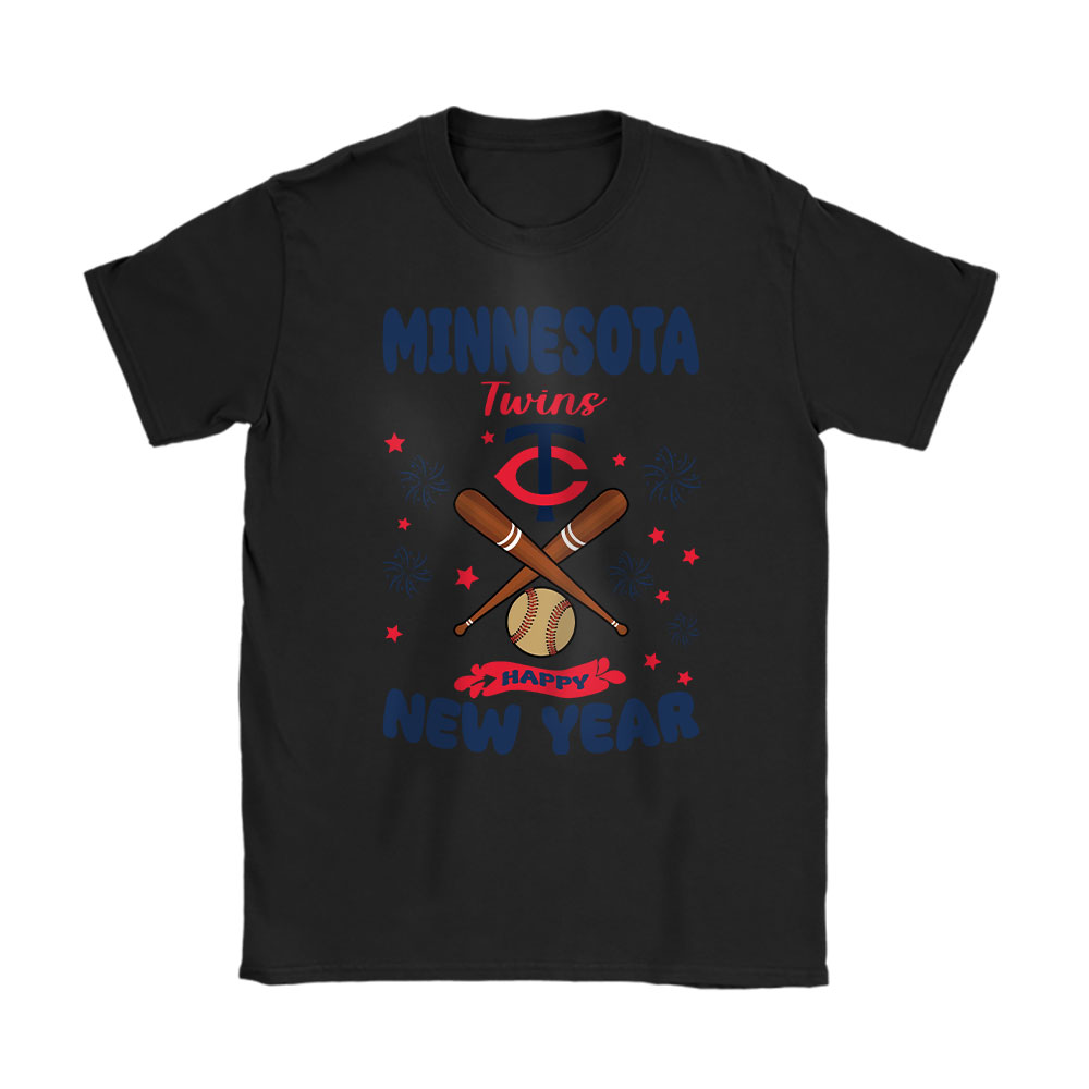 Minnesota-Twins-Happy-New-Year-MLB-Gift-For-Fan-Unisex-T-Shirt-Cotton-Tee-TAT22834 Minnesota Twins Happy New Year MLB Gift For Fan Unisex T-Shirt Cotton Tee TAT22834