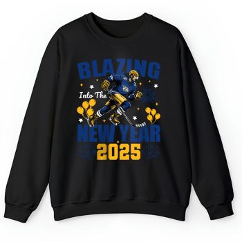 Nashville Predators Blazing Into The New Year NHL Gift For Fan Hello 2025 Unisex Sweatshirt TAS22884