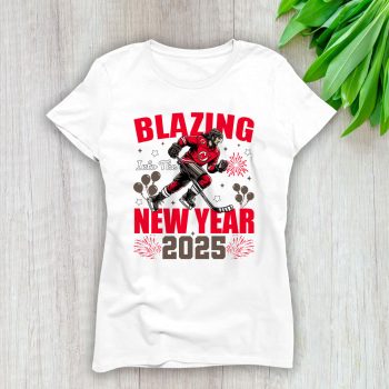 New Jersey Devils Blazing Into The New Year NHL Gift For Fan Hello 2025 Unisex Sweatshirt TAS22860