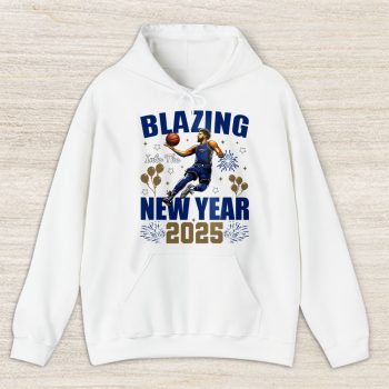 New Orleans Pelicans Blazing Into The New Year NBA Gift For Fan Hello 2025 Unisex Hoodie TAH22879