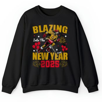Ottawa Senators Blazing Into The New Year NHL Gift For Fan Hello 2025 Unisex Sweatshirt TAS22960