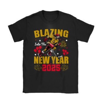 Ottawa Senators Blazing Into The New Year NHL Gift For Fan Hello 2025 Unisex T-Shirt Cotton Tee TAT22960