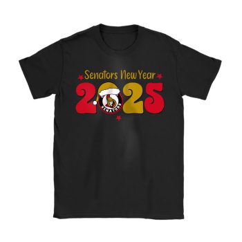 Ottawa Senators Happy New Year NHL Gift For Fan Unisex T-Shirt Cotton Tee TAT22958