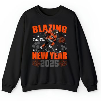 Philadelphia Flyers Blazing Into The New Year NHL Gift For Fan Hello 2025 Unisex Sweatshirt TAS22965