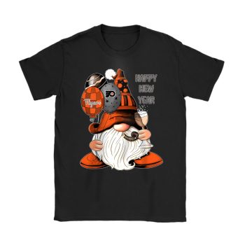 Philadelphia Flyers Happy New Year NHL Gift For Fan Cute Gnomes Unisex T-Shirt Cotton Tee TAT22964