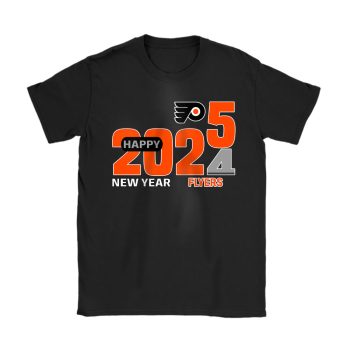 Philadelphia Flyers Happy New Year NHL Gift For Fan Hello 2025 Unisex T-Shirt Cotton Tee TAT22961