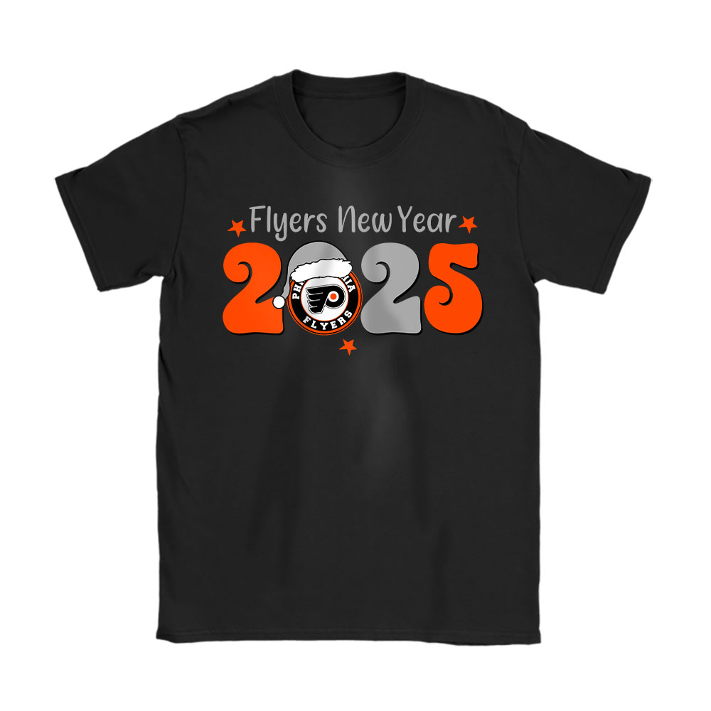 Philadelphia-Flyers-Happy-New-Year-NHL-Gift-For-Fan-Unisex-T-Shirt-Cotton-Tee-TAT22963 Philadelphia Flyers Happy New Year NHL Gift For Fan Unisex T-Shirt Cotton Tee TAT22963