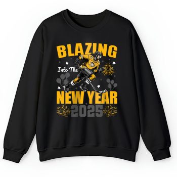 Pittsburgh Penguins Blazing Into The New Year NHL Gift For Fan Hello 2025 Unisex Sweatshirt TAS23025