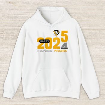 Pittsburgh Penguins Happy New Year NHL Gift For Fan Hello 2025 Unisex Hoodie TAH23021