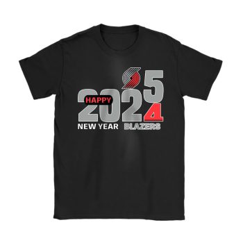 Portland Trail Blazers Happy New Year NBA Gift For Fan Hello 2025 Unisex T-Shirt Cotton Tee TAT23016