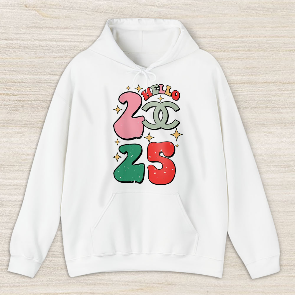 Retro-Cute-Merry-Christmas-And-Happy-New-Year-Chanel-Unisex-Hoodie-TAH22138 Retro Cute Merry Christmas And Happy New Year Chanel Unisex Hoodie TAH22138