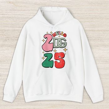 Retro Cute Merry Christmas And Happy New Year Dolce & Gabbana Unisex Hoodie TAH22139
