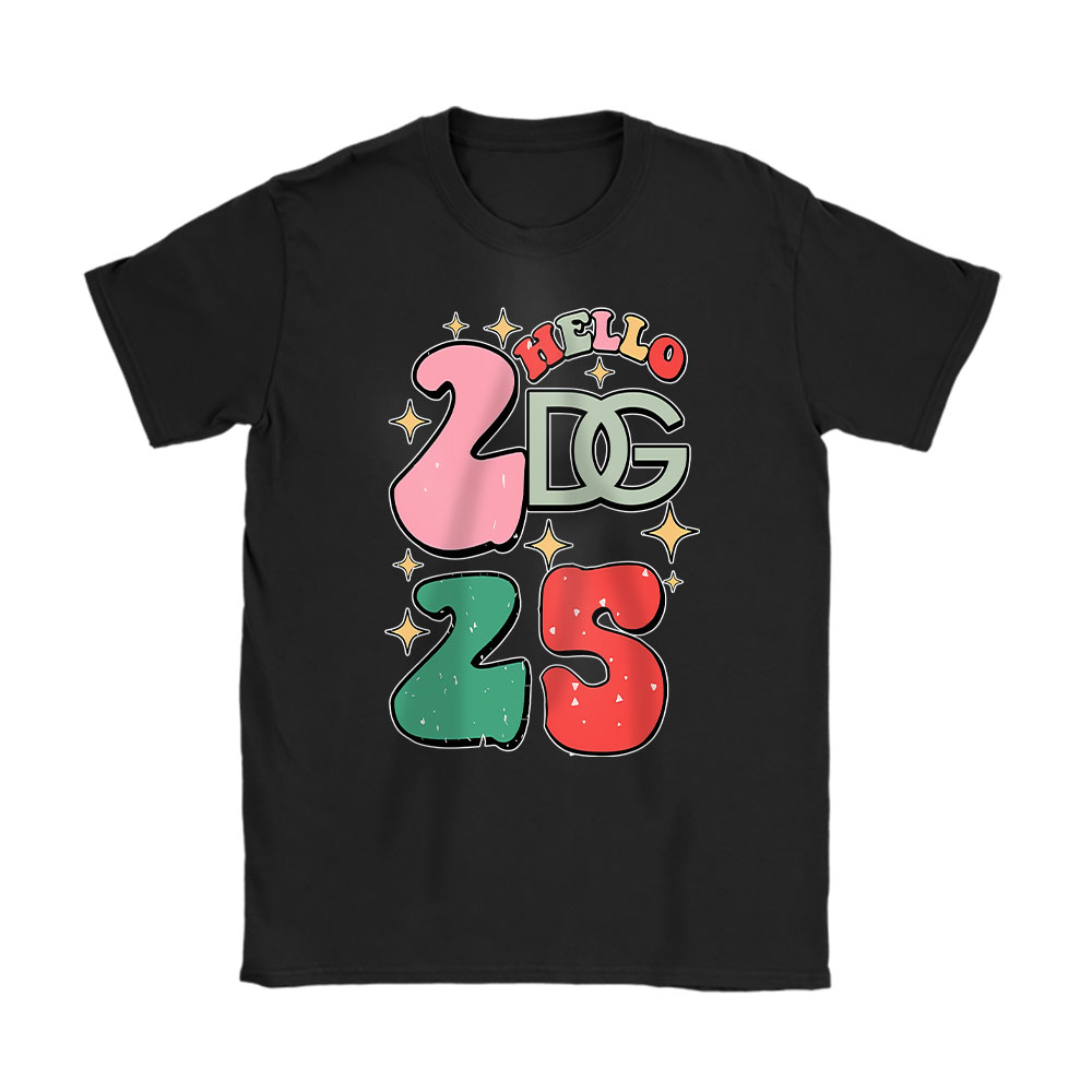 Retro-Cute-Merry-Christmas-And-Happy-New-Year-Dolce-Gabbana-Unisex-T-Shirt-Cotton-Tee-TAT22139 Retro Cute Merry Christmas And Happy New Year Dolce & Gabbana Unisex T-Shirt Cotton Tee TAT22139