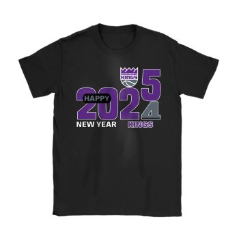 Sacramento Kings Happy New Year NBA Gift For Fan Hello 2025 Unisex T-Shirt Cotton Tee TAT23026