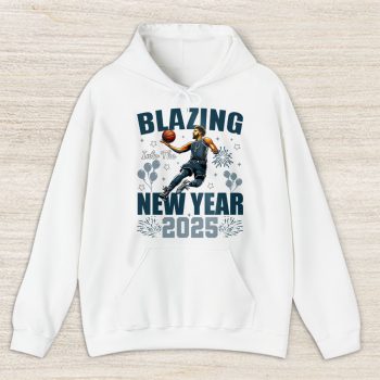 San Antonio Spurs Blazing Into The New Year NBA Gift For Fan Hello 2025 Unisex Hoodie TAH23035