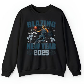 San Antonio Spurs Blazing Into The New Year NBA Gift For Fan Hello 2025 Unisex Sweatshirt TAS23035