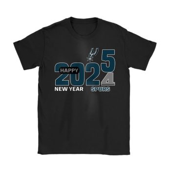 San Antonio Spurs Happy New Year NBA Gift For Fan Hello 2025 Unisex T-Shirt Cotton Tee TAT23031