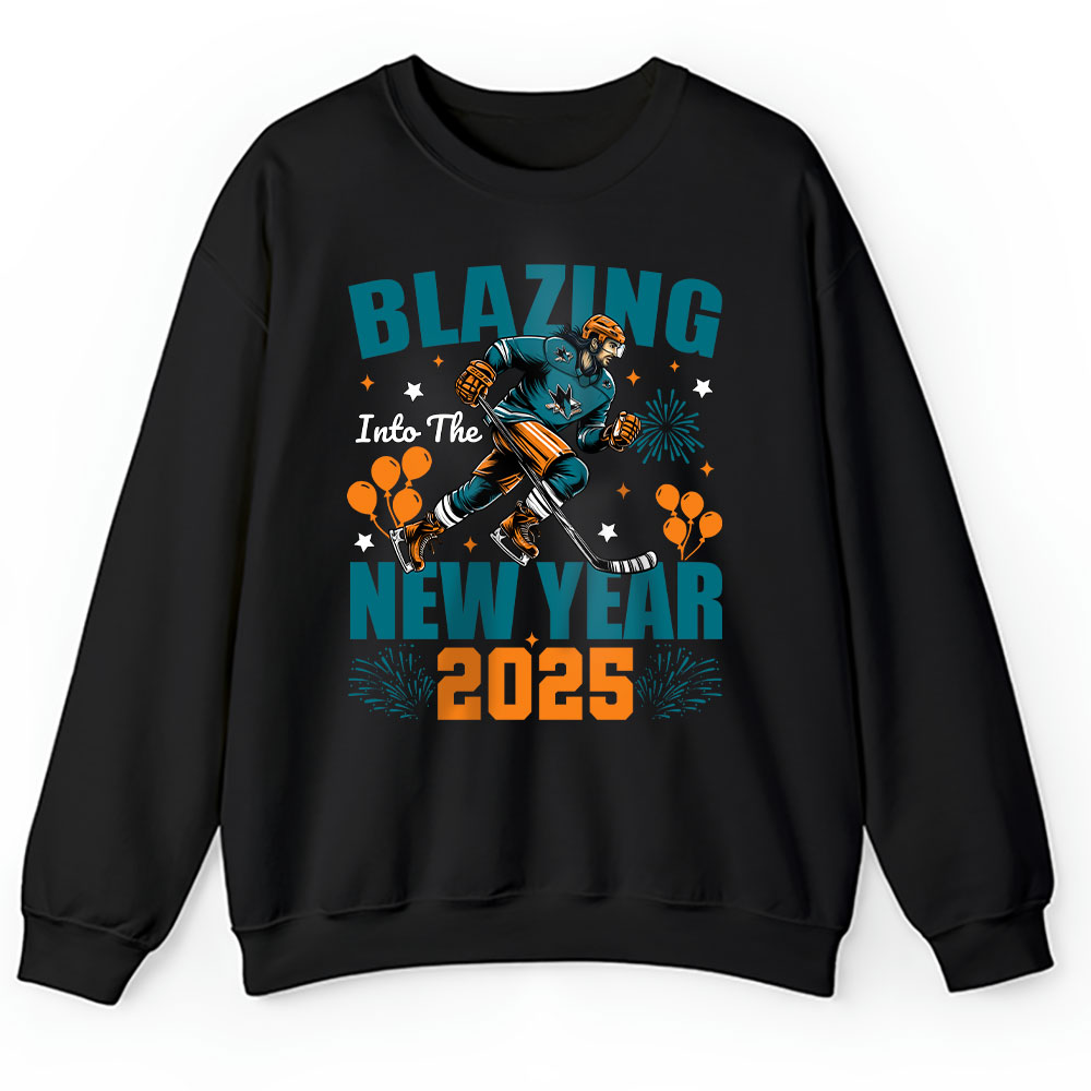 San-Jose-Sharks-Blazing-Into-The-New-Year-NHL-Gift-For-Fan-Hello-2025-Unisex-Sweatshirt-TAS23091 San Jose Sharks Blazing Into The New Year NHL Gift For Fan Hello 2025 Unisex Sweatshirt TAS23091