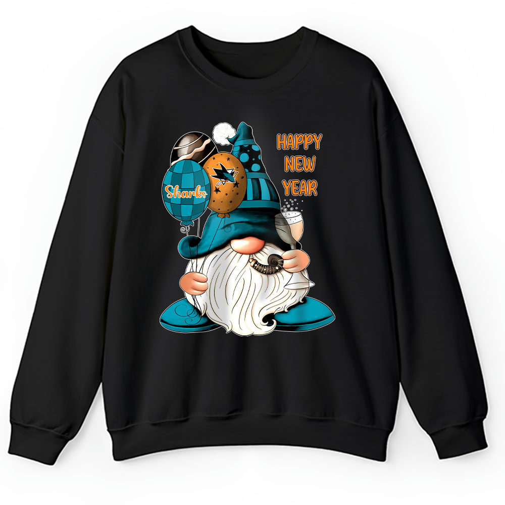 San-Jose-Sharks-Happy-New-Year-NHL-Gift-For-Fan-Cute-Gnomes-Unisex-Sweatshirt-TAS23090 San Jose Sharks Happy New Year NHL Gift For Fan Cute Gnomes Unisex Sweatshirt TAS23090