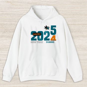 San Jose Sharks Happy New Year NHL Gift For Fan Hello 2025 Unisex Hoodie TAH23087